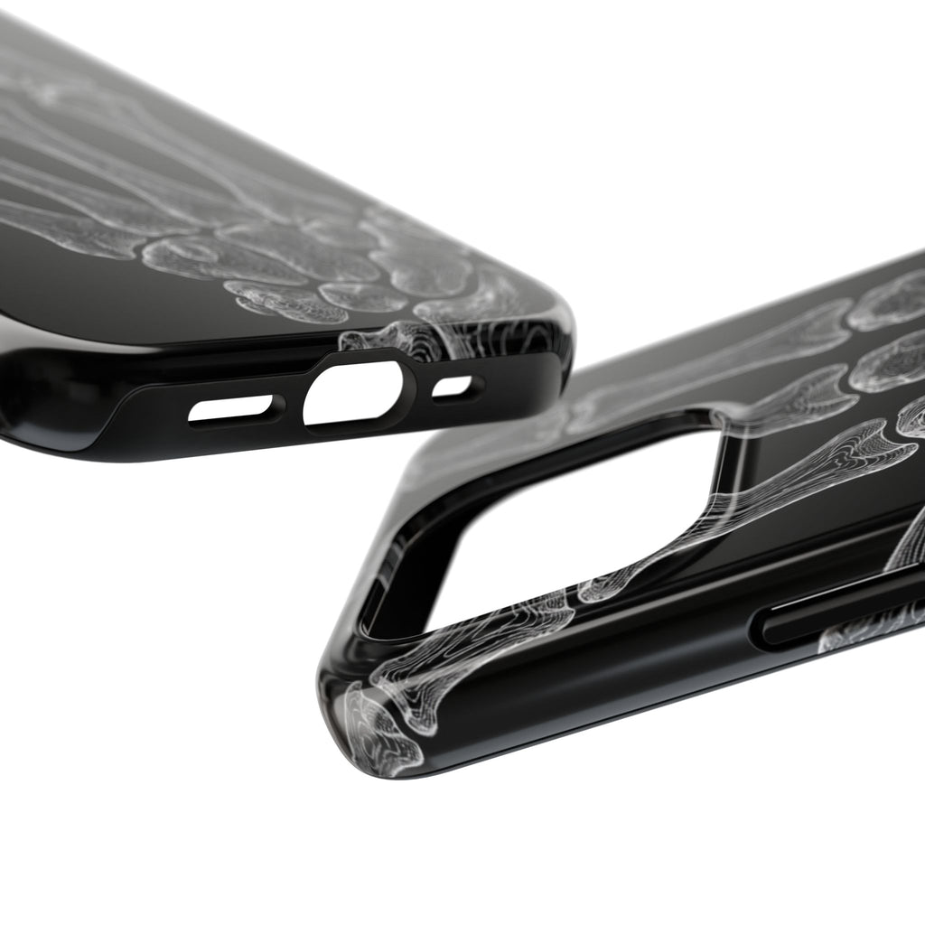 Black Skeleton Hand Tough Phone Case — Rugged Protective Phone Case
