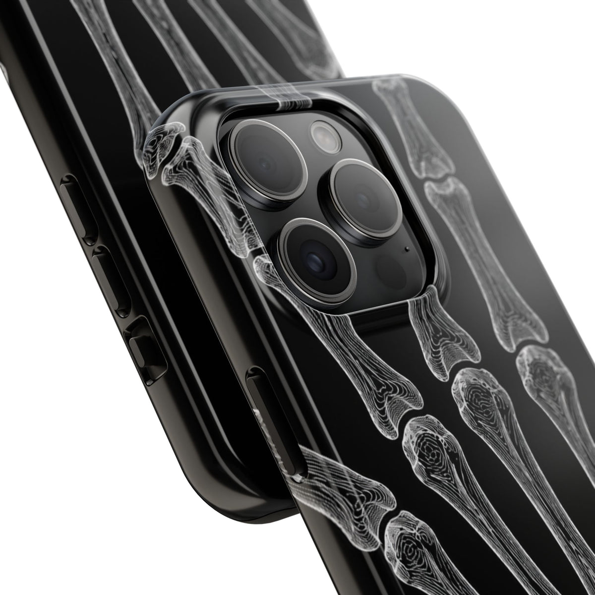Black Skeleton Hand Tough Phone Case — Rugged Protective Phone Case