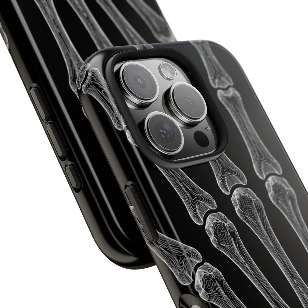 Black Skeleton Hand Tough Phone Case — Rugged Protective Phone Case