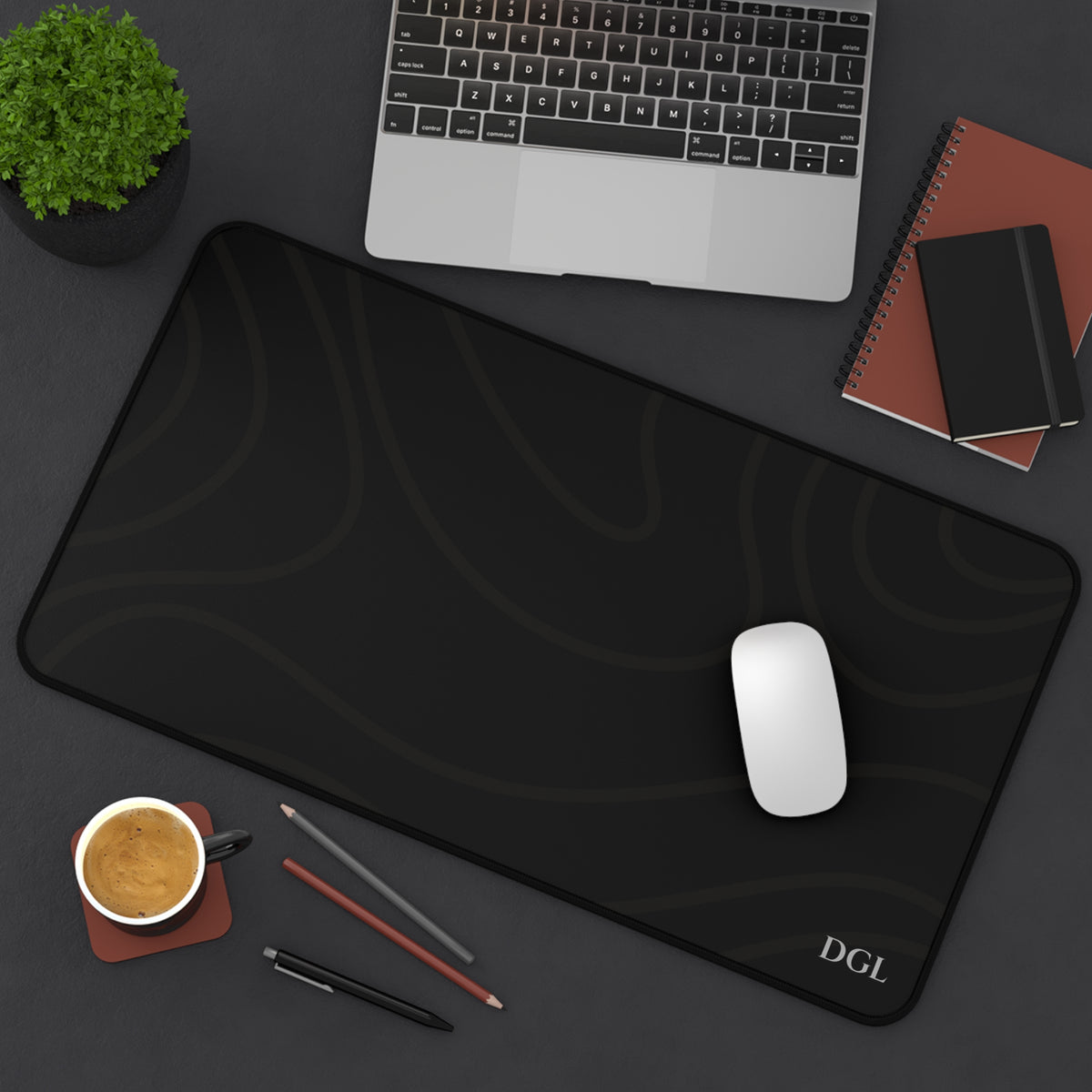 Topographic Desk Mat – Large Non-Slip Desk Pad