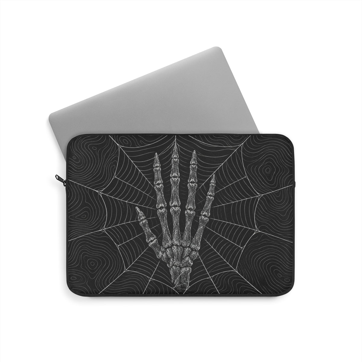Spider Web Laptop Sleeve — Edición Limitada Halloween | DeskGridLab
