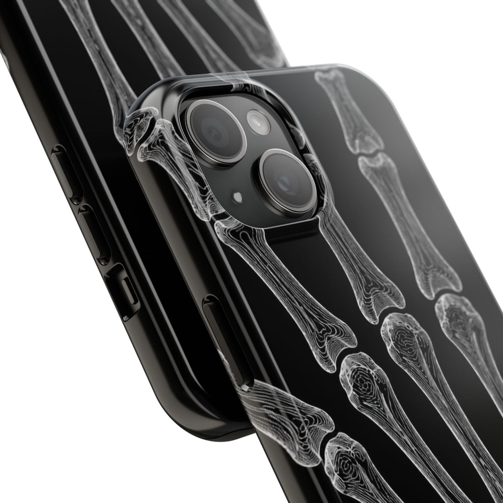 Black Skeleton Hand Tough Phone Case — Rugged Protective Phone Case