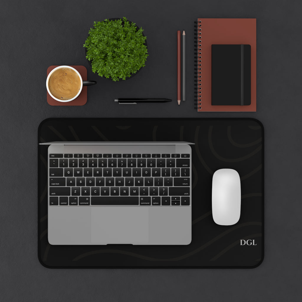 Topographic Desk Mat – Large Non-Slip Desk Pad