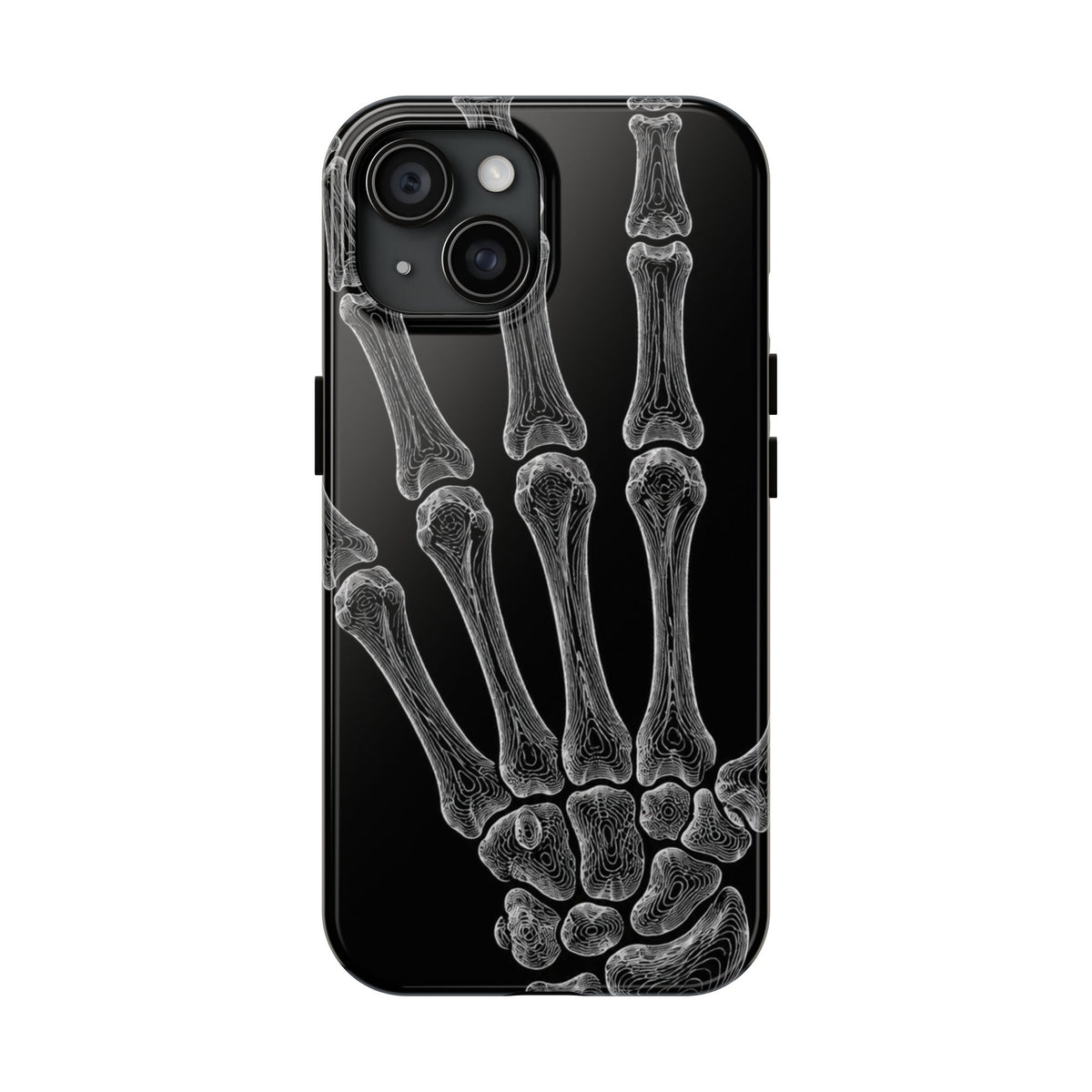 Black Skeleton Hand Tough Phone Case — Rugged Protective Phone Case