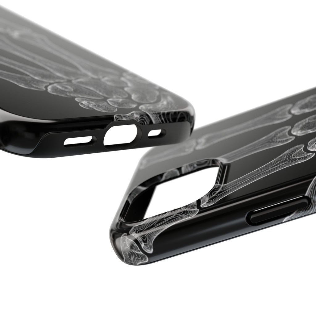 Black Skeleton Hand Tough Phone Case — Rugged Protective Phone Case