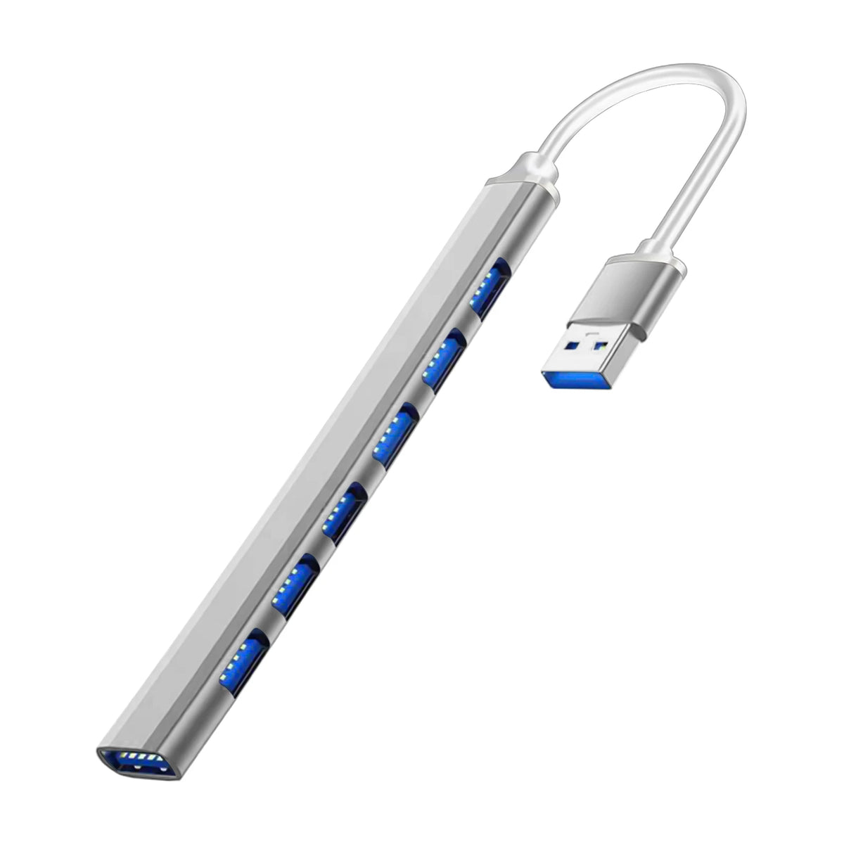 7-Port USB Hub 3.0 – Multi-Port Desk Splitter