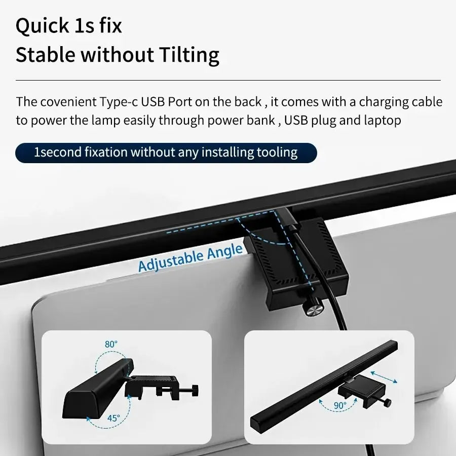 Barra de Luz LED para Monitor – Lámpara de Escritorio con USB Regulable