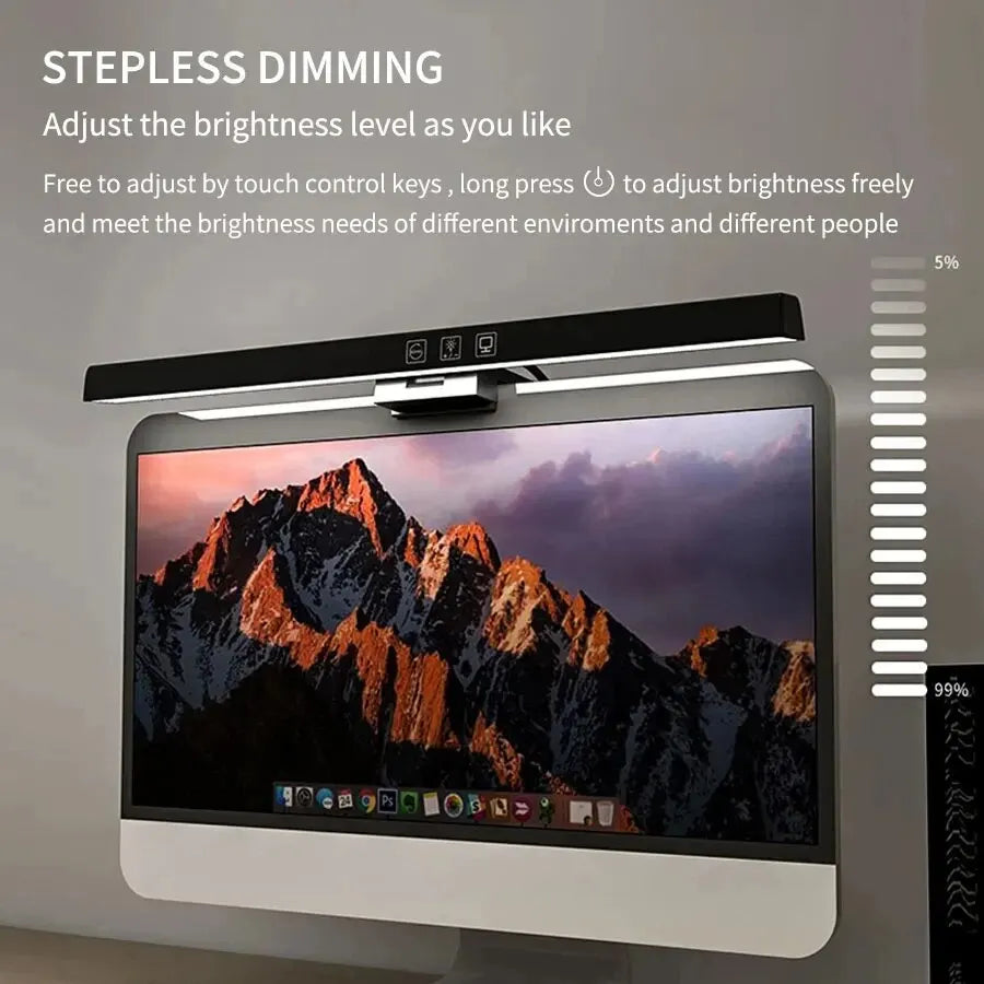 Barra de Luz LED para Monitor – Lámpara de Escritorio con USB Regulable