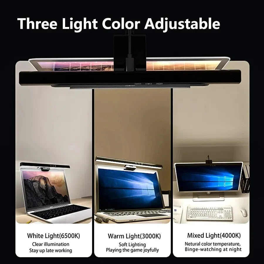 Barra de Luz LED para Monitor – Lámpara de Escritorio con USB Regulable