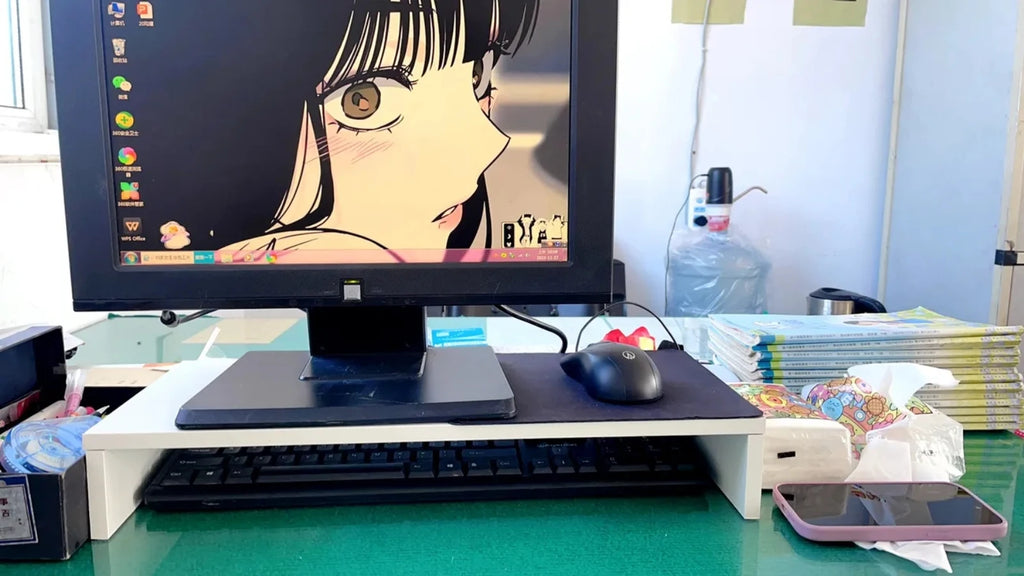 Desk Monitor Riser Organizer