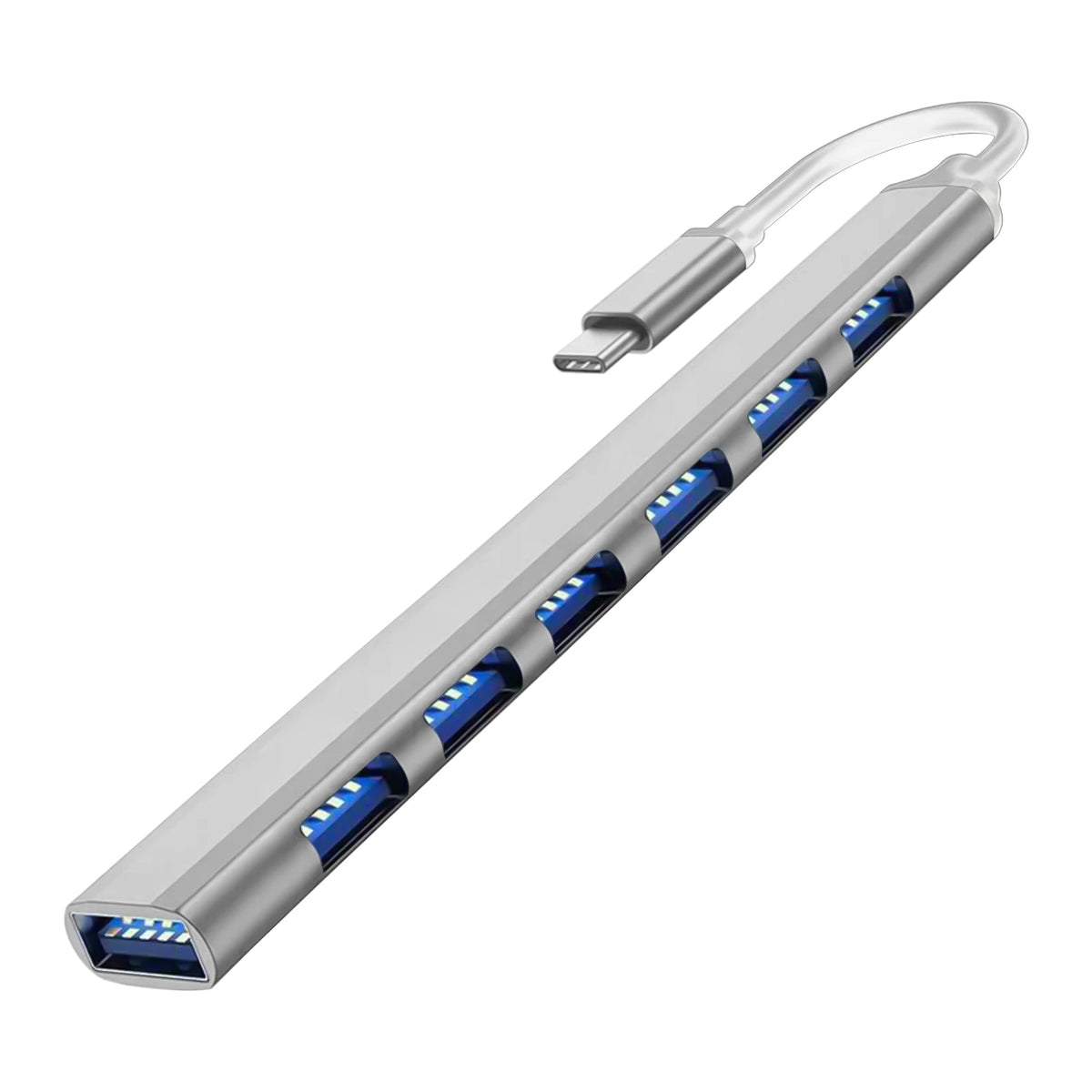 7-Port USB Hub 3.0 – Multi-Port Desk Splitter